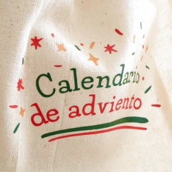 Colgador calendario de adviento de madera