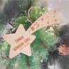 Estrella madera - árbol navidad - personalizada